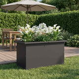 Vidaxl plantenbak met led zwart 30 x 60 x 30 cm staal