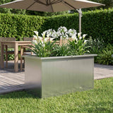 Vidaxl plantenbak met led zilver 40 x 80 x 40 cm gegalvaniseerd staal