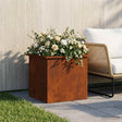 Vidaxl plantenbak met led roestkleurig 50 x 60 x 48 cm weervast staal