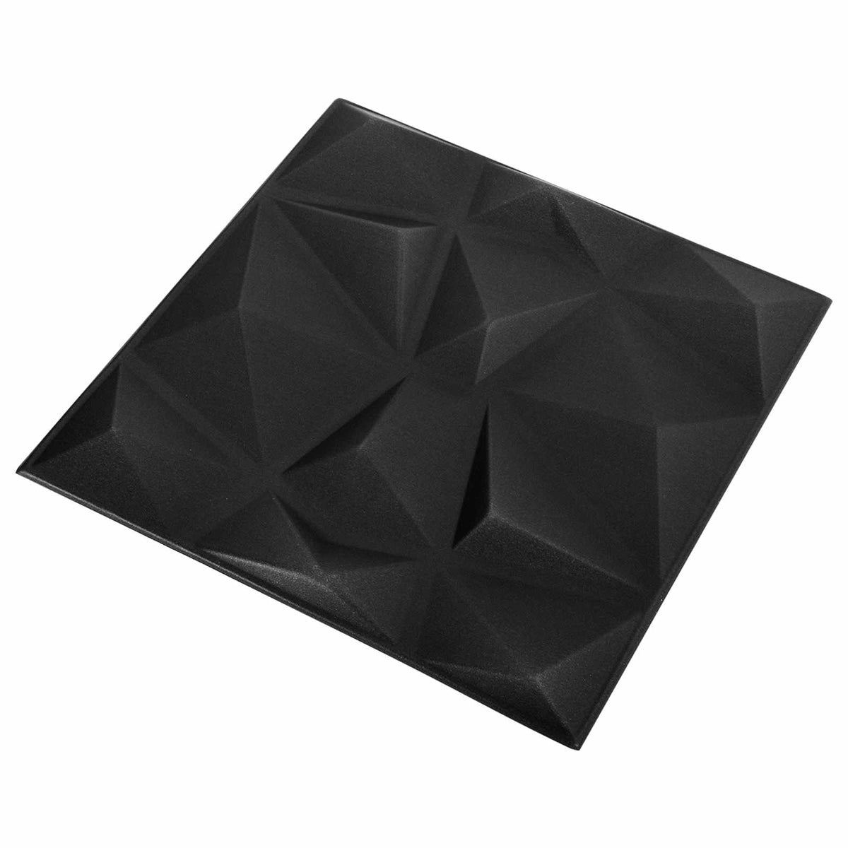 Vidaxl wandpanelen 24 st 50 x 50 cm diamant zwart xps schuim