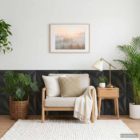 Vidaxl wandpanelen 48 st 50 x 50 cm zwarte ster xps schuim