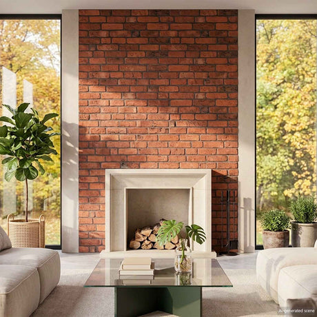 Vidaxl wandpanelen 10 st 100 x 50 cm terracotta eps-schuim