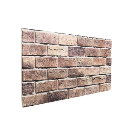 Vidaxl wandpanelen 10 st 100 x 50 cm bruin en grijs eps-schuim
