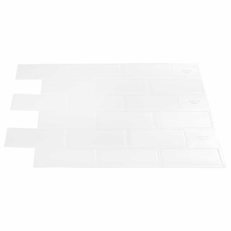 Vidaxl subway tegel 50 st wit 30 x 30 cm polyurethaan en pet