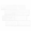 Vidaxl subway tegel 50 st wit 29 x 21 cm polyurethaan en pet