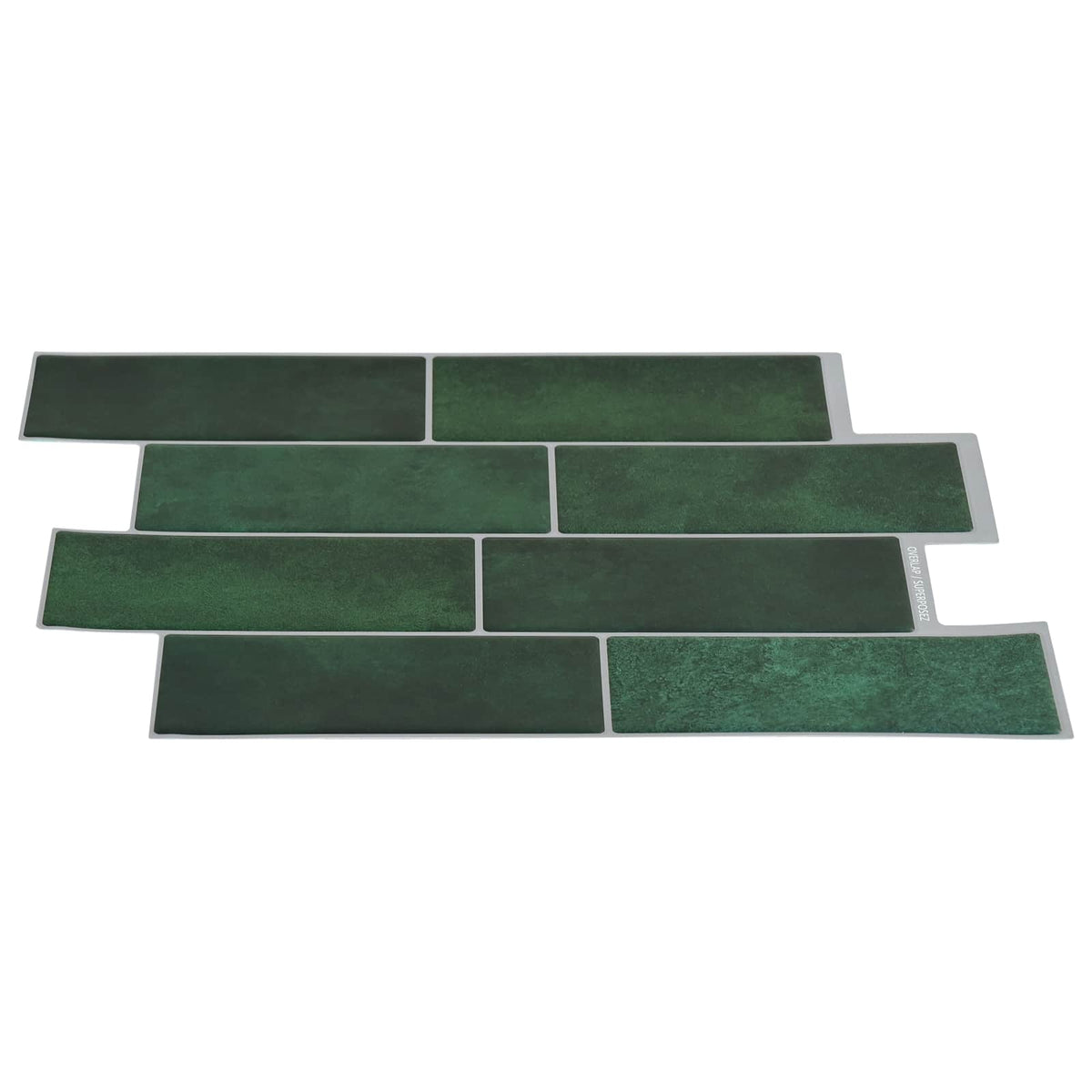 Vidaxl subway tegel 10 st donkergroen 29 x 21 cm polyurethaan en pet