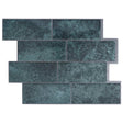 Vidaxl subway tegel 10 st blauw groen 29 x 21 cm polyurethaan en pet