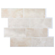 Vidaxl subway tegel 10 st beige marmer 29 x 21 cm polyurethaan en pet