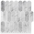 Vidaxl veer tegel 50 st grijs marmer 30 x 30 cm polyurethaan en pet