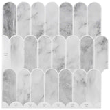 Vidaxl veer tegel 50 st grijs marmer 30 x 30 cm polyurethaan en pet