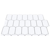 Vidaxl veer tegel 50 st wit grijs 30 x 30 cm polyurethaan en pet