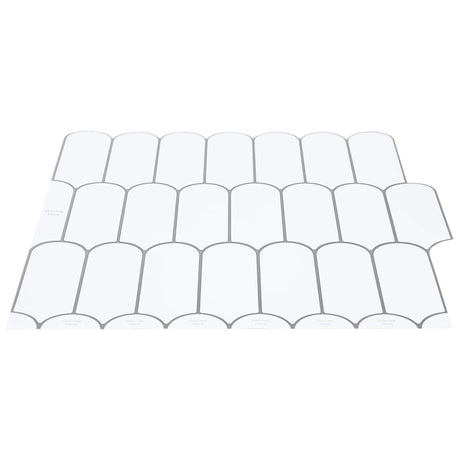 Vidaxl veer tegel 50 st wit grijs 30 x 30 cm polyurethaan en pet