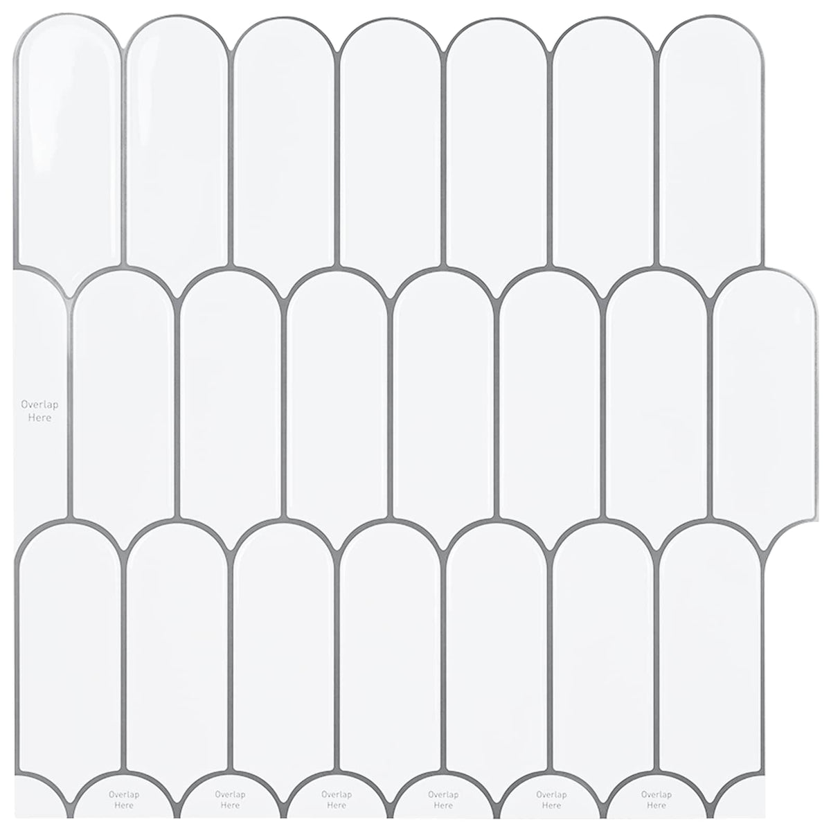 Vidaxl veer tegel 50 st wit grijs 30 x 30 cm polyurethaan en pet