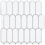 Vidaxl veer tegel 50 st wit grijs 30 x 30 cm polyurethaan en pet