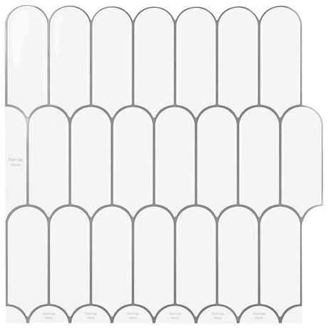 Vidaxl veer tegel 50 st wit grijs 30 x 30 cm polyurethaan en pet