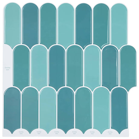 Vidaxl veer tegel 10 st blauw 30 x 30 cm polyurethaan en pet