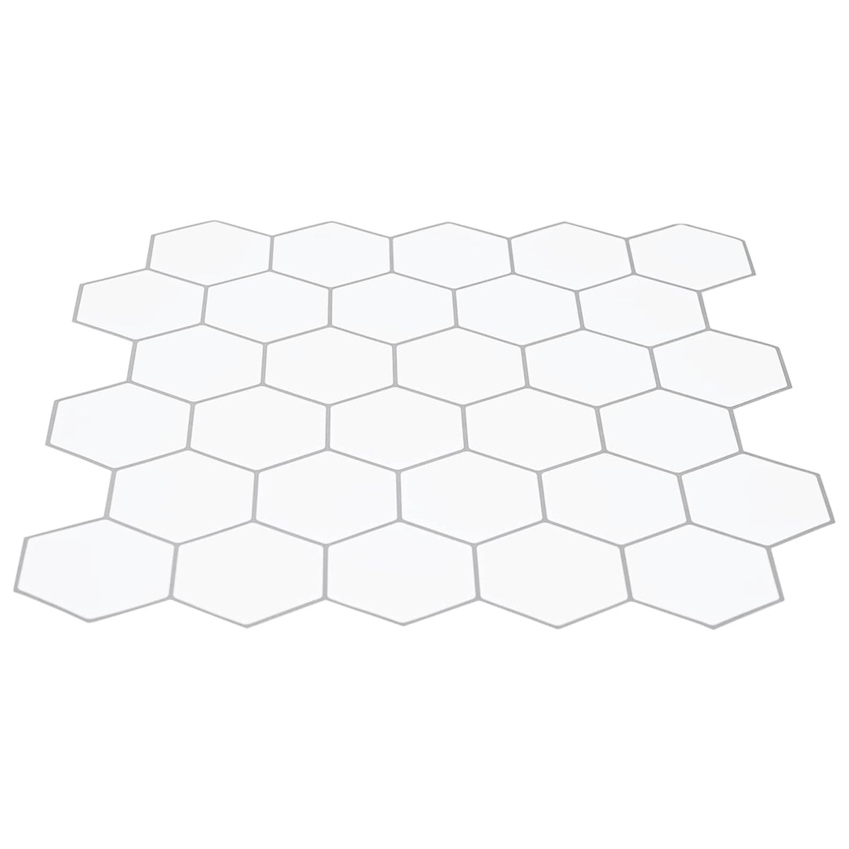 Vidaxl hexagon tegel 20 st wit grijs 30 x 30 cm polyurethaan en pet