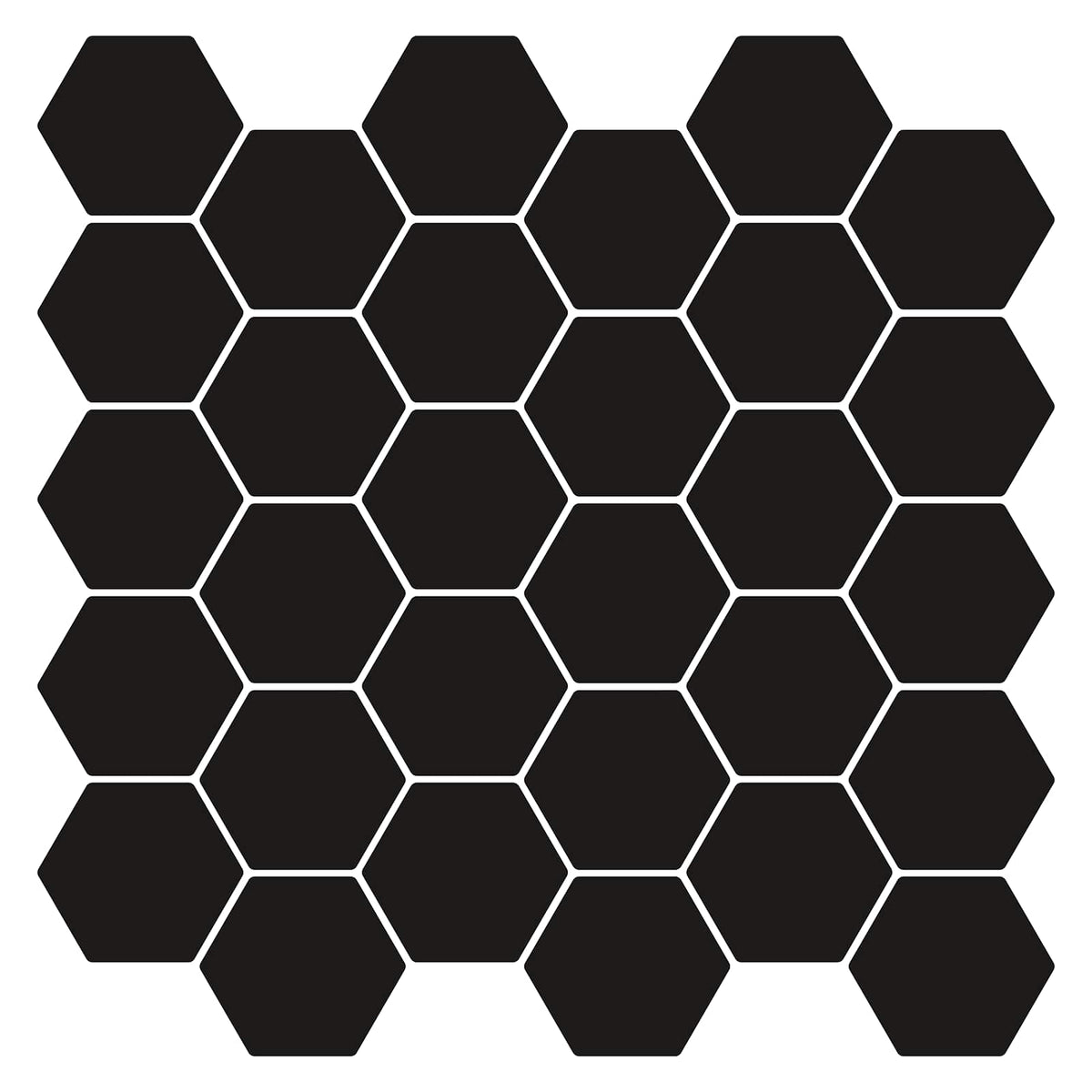 Vidaxl hexagon tegel 10 st zwart 30 x 30 cm polyurethaan en pet
