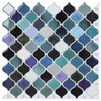Vidaxl lanturn tegel 50 st blauw groen 27 x 27 cm polyurethaan en pet