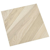 Vidaxl zelfklevende vloerplanken beige gestreept 30,5 x 30,5 cm 20 st