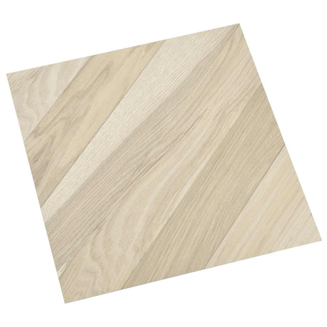 Vidaxl zelfklevende vloerplanken beige gestreept 30,5 x 30,5 cm 20 st
