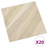 Vidaxl zelfklevende vloerplanken beige gestreept 30,5 x 30,5 cm 20 st