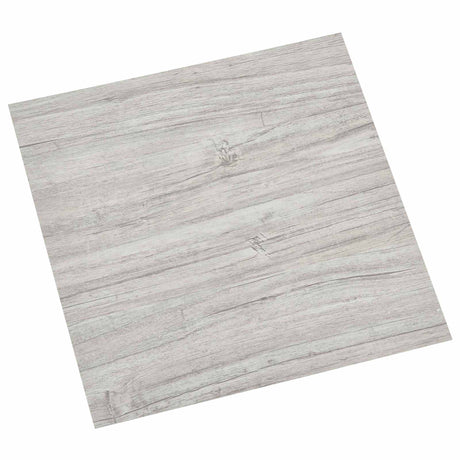 Vidaxl zelfklevende vloerplanken lichtgrijs en wit. 30,5 x 30,5 cm