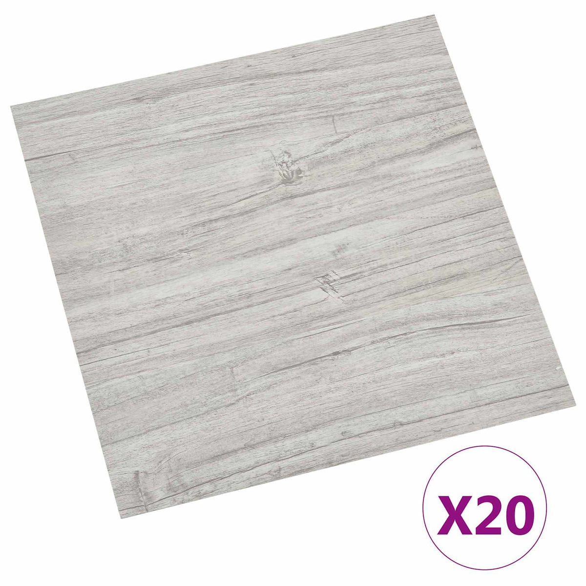 Vidaxl zelfklevende vloerplanken lichtgrijs en wit. 30,5 x 30,5 cm