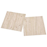 Vidaxl zelfklevende vloerplanken lichtbruin en wit 30,5 x 30,5 cm