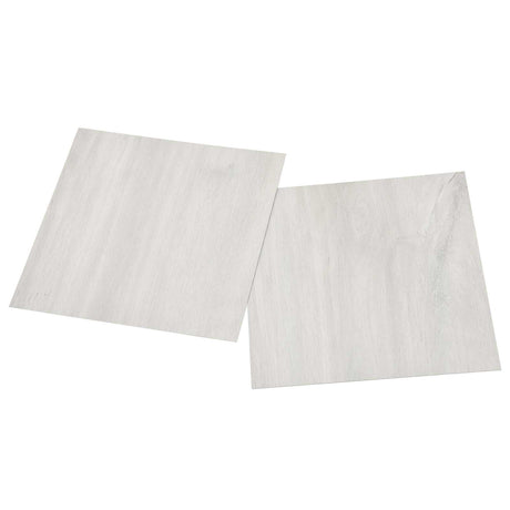 Vidaxl zelfklevende vloerplanken wit en houtkleur 30,5 x 30,5 cm 20 st