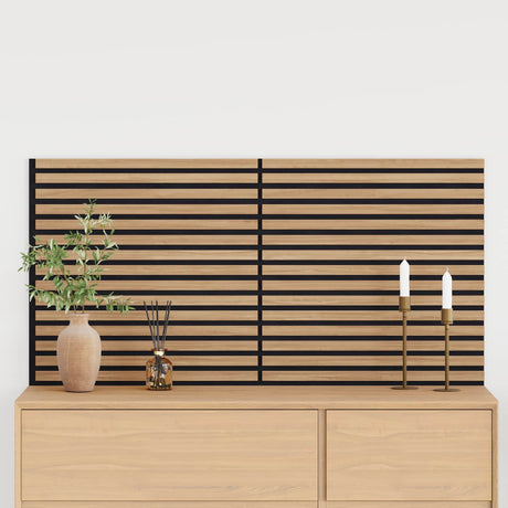 Vidaxl wandpanelen 2 st 60,5 x 60 cm naturel