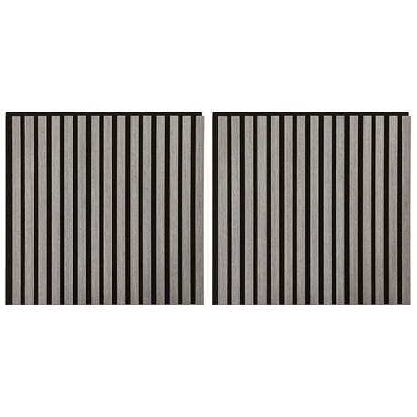 Vidaxl wandpanelen 2 st 60,5 x 60 cm grijs