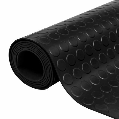 Vidaxl vloermat met stippen zwart 1 x 2 m rubber
