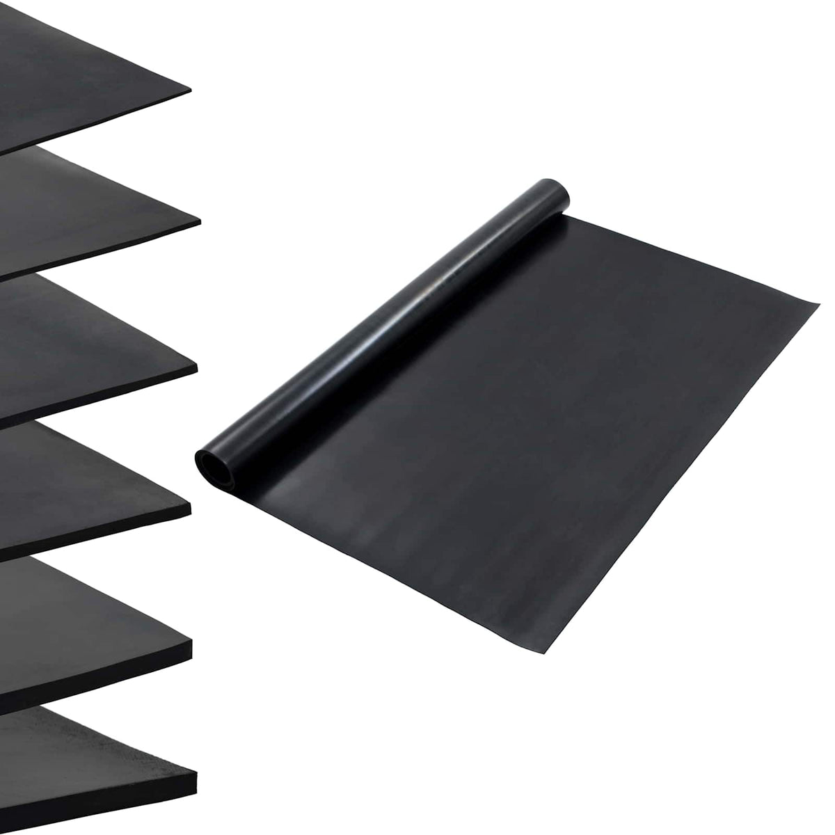 Vidaxl vloermat zwart 1,2 x 2 m rubber