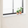 Vidaxl raamsokkel wit 140 x 30 x 4,5 cm pvc
