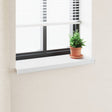 Vidaxl raamsokkel wit 100 x 35 x 4,5 cm pvc