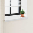 Vidaxl raamsokkel wit 100 x 50 x 4,5 cm pvc