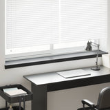 Vidaxl raamsokkel zwart met houten nerf 120 x 20 x 4,5 cm pvc