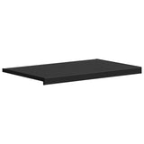 Vidaxl raamsokkel zwart met houten nerf 100 x 50 x 4,5 cm pvc