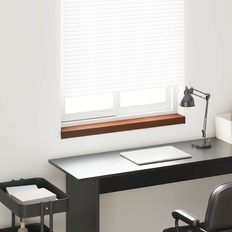 Vidaxl raamsokkel bruin hout 100 x 10 x 4,5 cm pvc