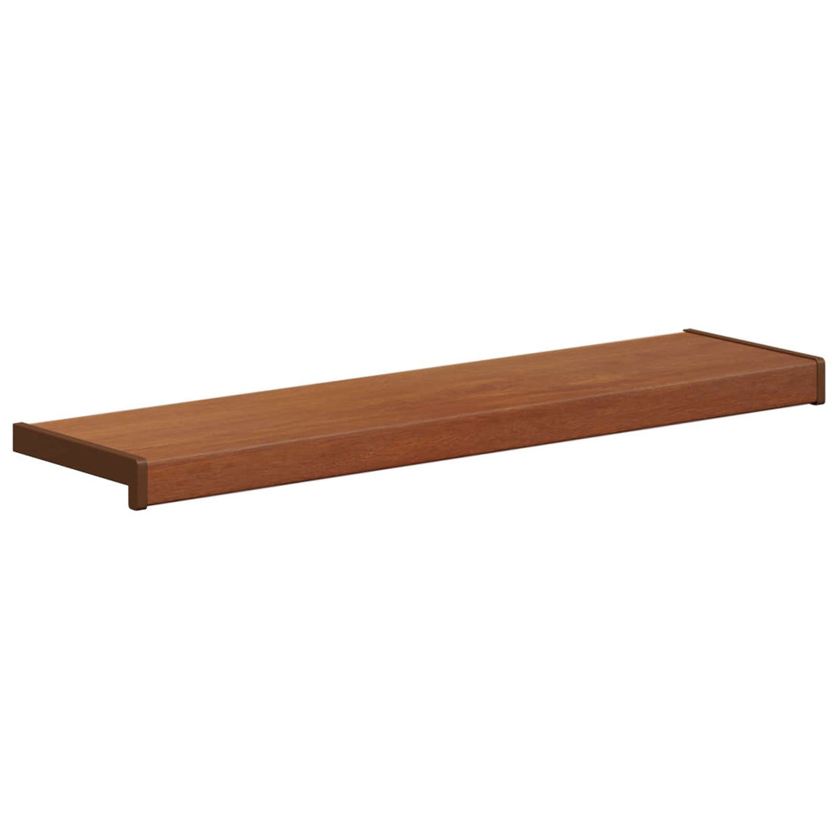 Vidaxl raamsokkel bruin hout 80 x 20 x 4,5 cm pvc