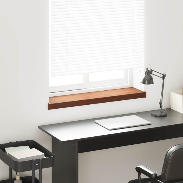 Vidaxl raamsokkel bruin hout 60 x 25 x 4,5 cm pvc