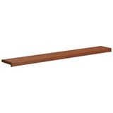 Vidaxl raamsokkel bruin hout 160 x 25 x 4,5 cm pvc