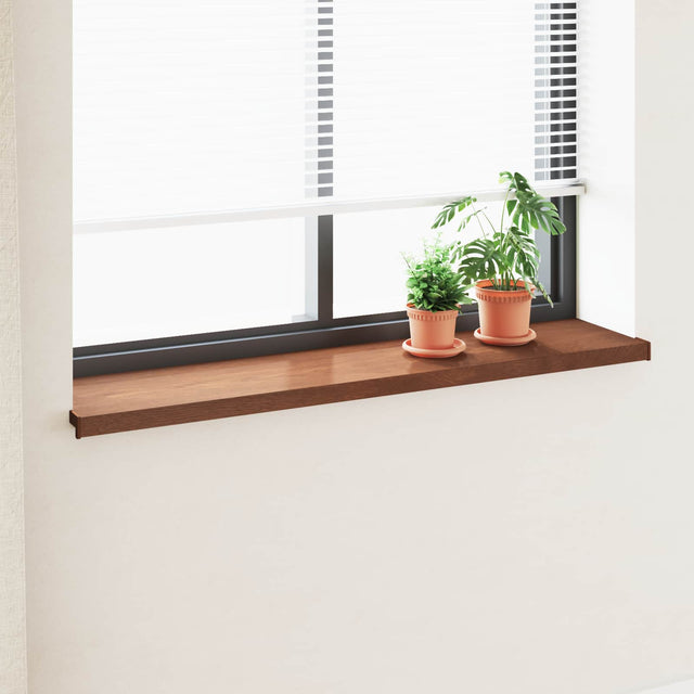 Vidaxl raamsokkel bruin hout 140 x 30 x 4,5 cm pvc