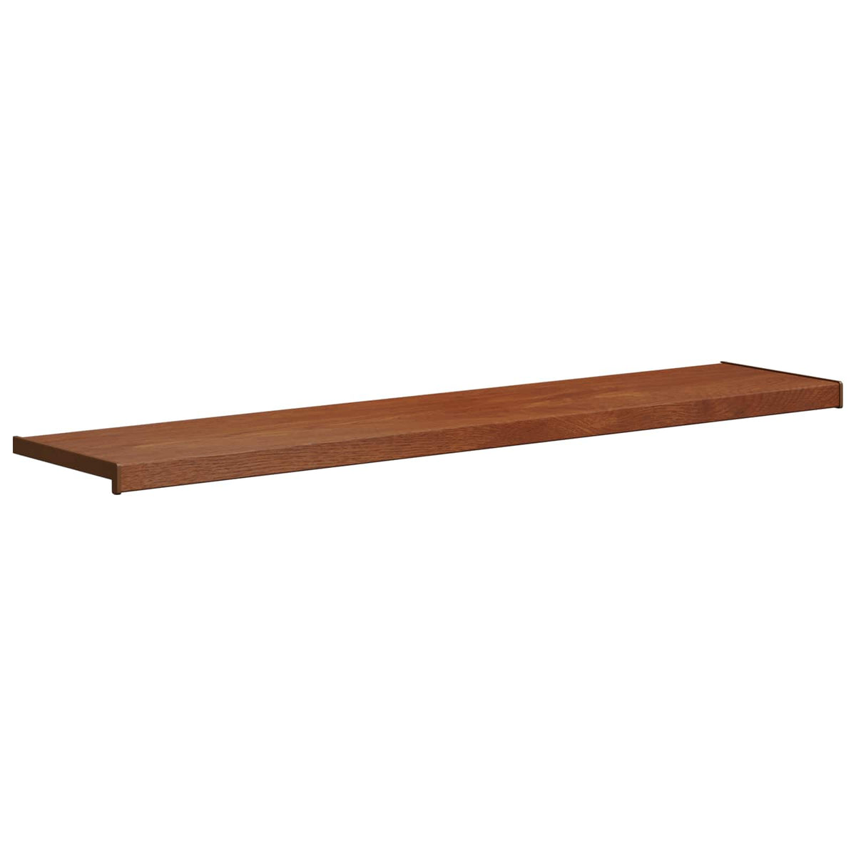 Vidaxl raamsokkel bruin hout 120 x 35 x 4,5 cm pvc