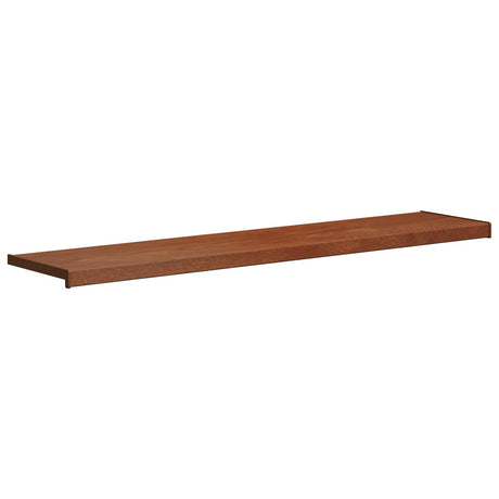 Vidaxl raamsokkel bruin hout 120 x 35 x 4,5 cm pvc