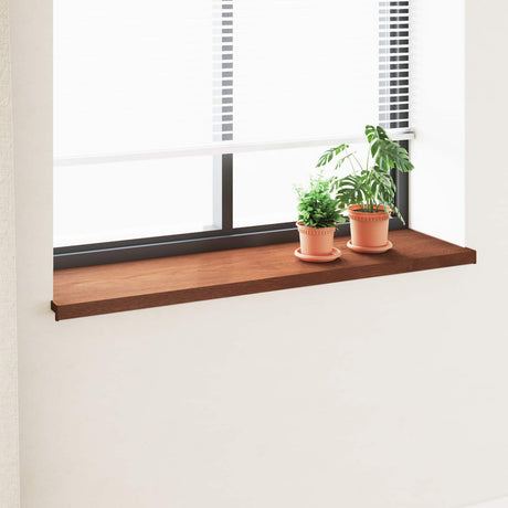 Vidaxl raamsokkel bruin hout 120 x 40 x 4,5 cm pvc