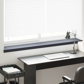 Vidaxl raamsokkel antraciet met houten nerf 120 x 25 x 4,5 cm pvc