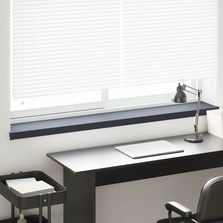 Vidaxl raamsokkel antraciet met houten nerf 120 x 25 x 4,5 cm pvc