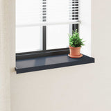 Vidaxl raamsokkel antraciet met houten nerf 100 x 30 x 4,5 cm pvc